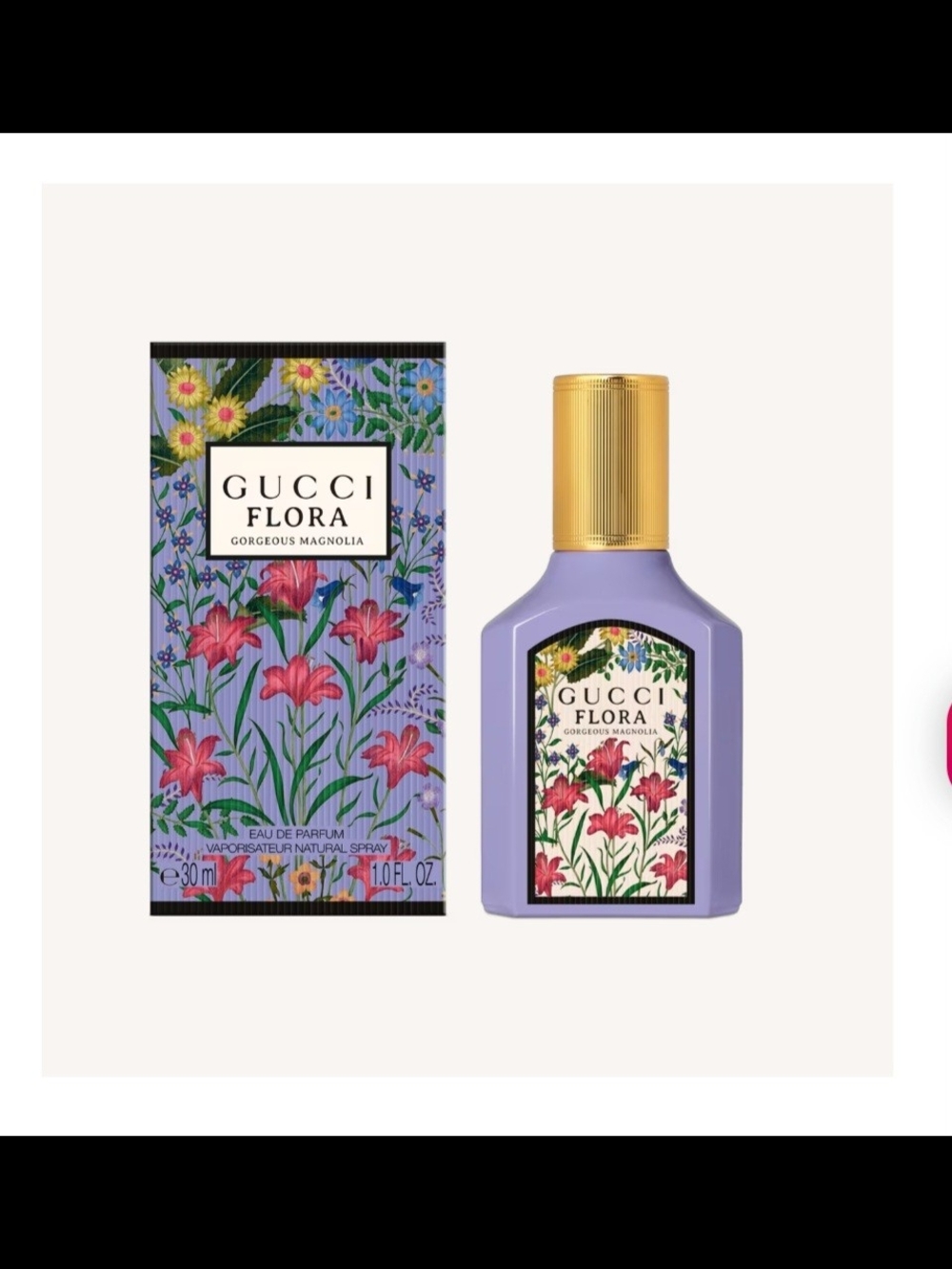 Gucci Lavender Floral Eau de Parfum with Gold Cap and Botanical Label